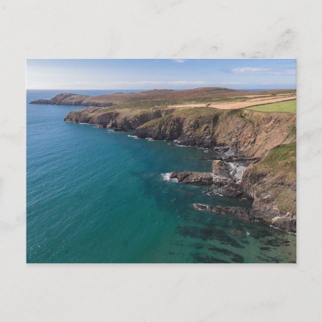 Cartão Postal Penlledwen e Penmaen Dewi Wales (Frente)