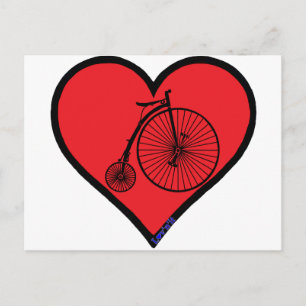 Cartão Postal penny farthing