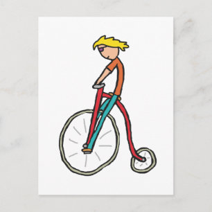 Cartão Postal Penny Farthing