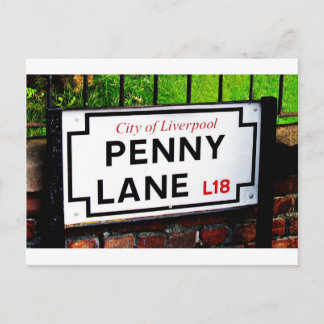 Cartão Postal Penny lane Liverpool England