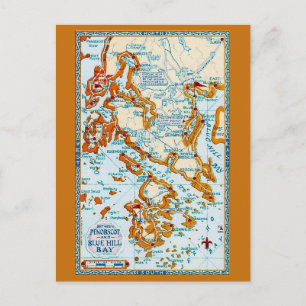 Cartão Postal Penobscot-Blue Hill Bay Maine