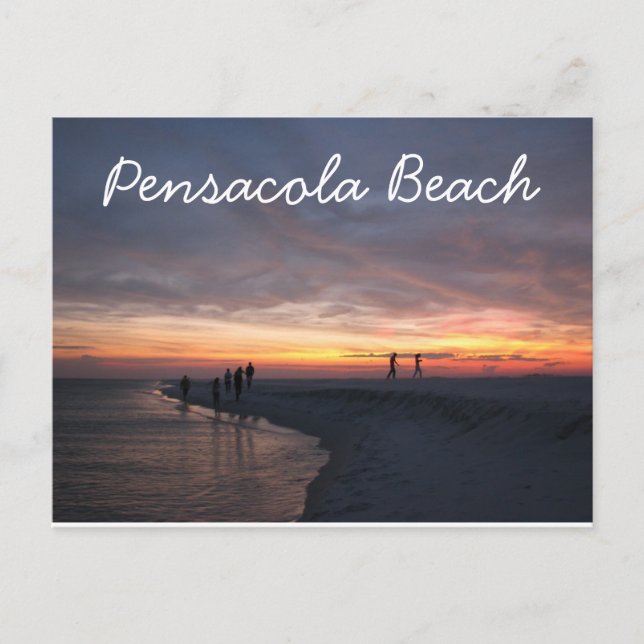 Cartão Postal Pensacola Beach Sunset (Frente)