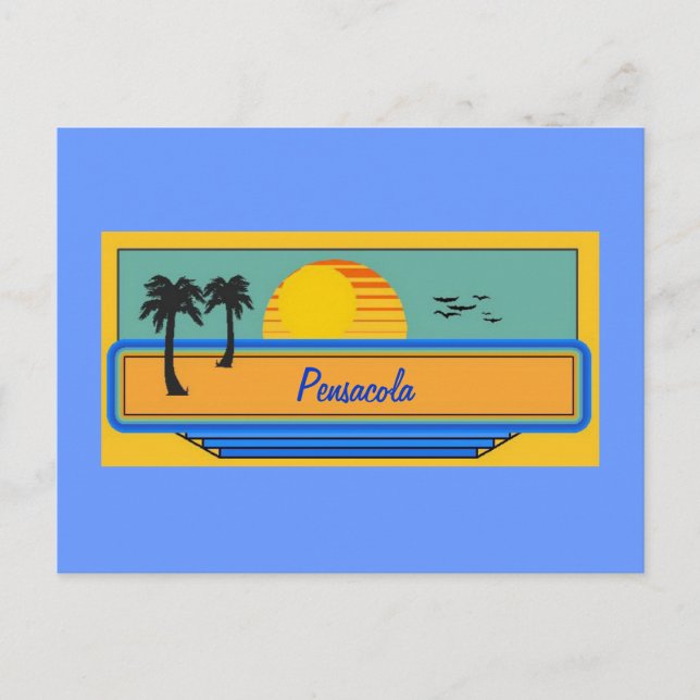 Cartão Postal Pensacola Florida (Frente)