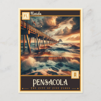 Cartão Postal Pensacola, Florida | Vintage