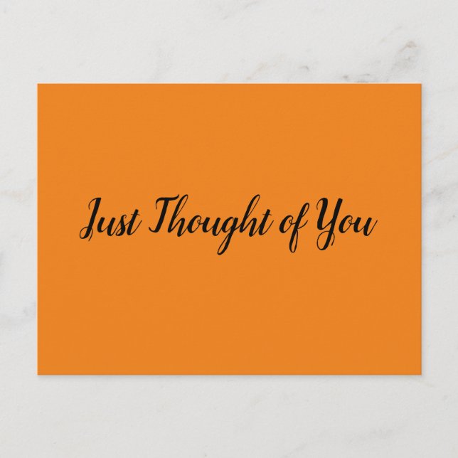 Cartão postal - Pensado: a mudança é boa. (Frente)