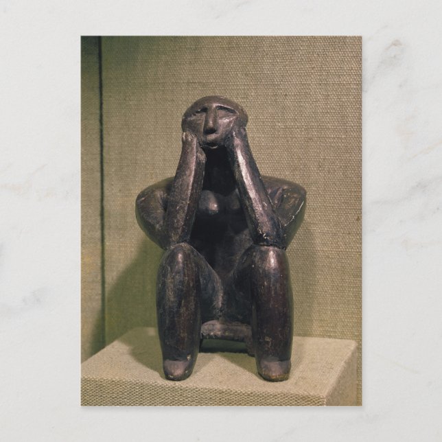 Cartão Postal Pensador de Cernovoda, Cultura Hamangia (Frente)