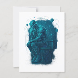 Cartão Postal Pensador do Dia Moderno
