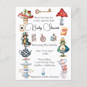 Cartão Postal Pensamento do partido Alice Tea