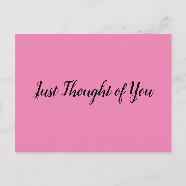 Cartão postal - Pensamento: Feliz Aniversário Senh (Frente)