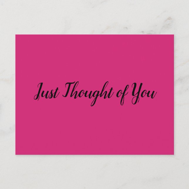 Cartão postal - Pensamento: Parabéns! (Frente)