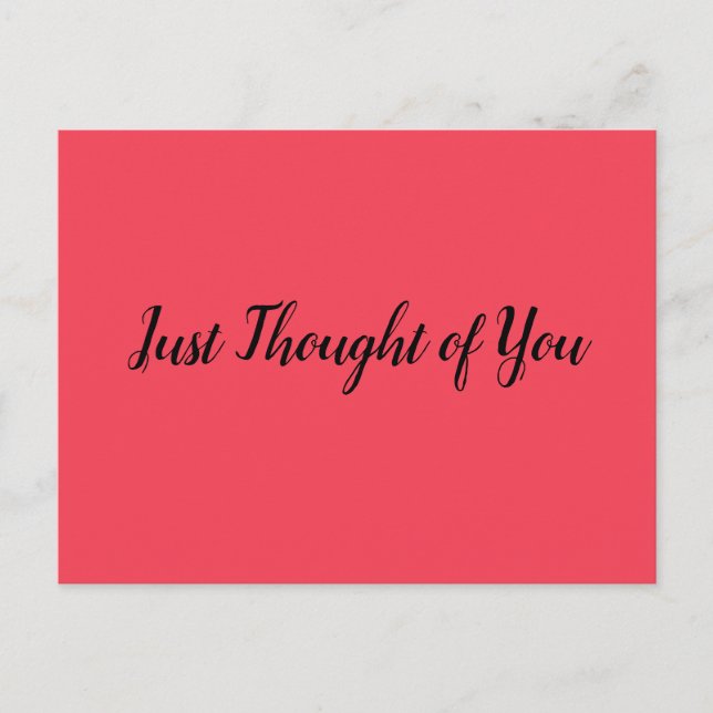 Cartão postal - Pensamento: Paz e Felicidade (Frente)