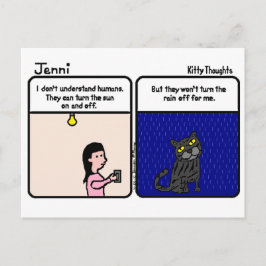 Cartão Postal Pensamentos de Kitty