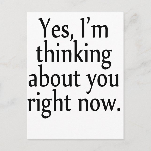 Cartão Postal Pensando (Frente)