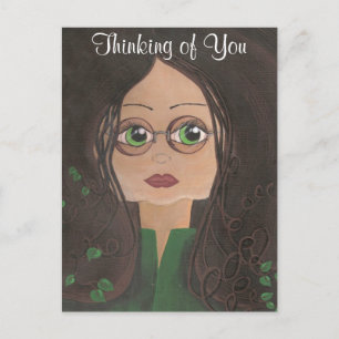 Cartão Postal Pensando Em Seu Cartão-Postal Quantum Cutie Ivy