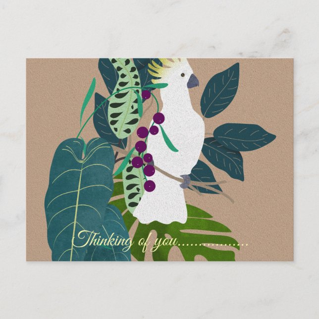 Cartão Postal pensando em ti (Frente)