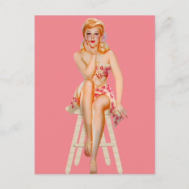 Cartão Postal Pensando em você! (Frente)