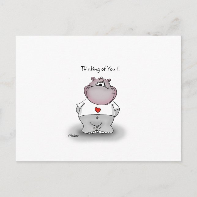 Cartão Postal Pensando em Você (Frente)