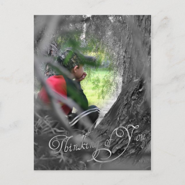 Cartão Postal Pensando em você (Frente)