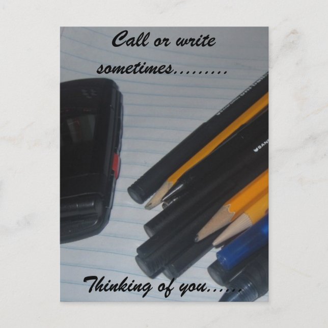 CARTÃO POSTAL PENSANDO EM VOCÊ (Frente)