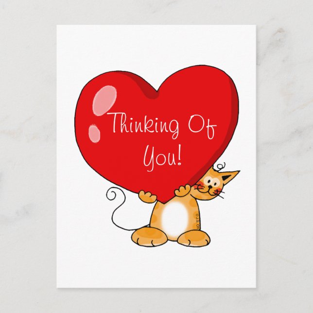 Cartão Postal Pensando em você (Frente)