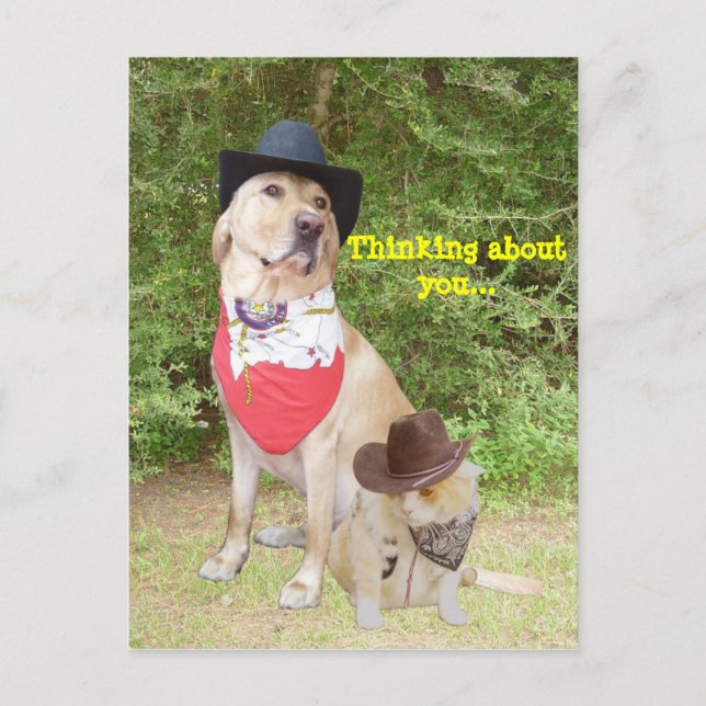 Cartão Postal Pensando Em Você (Frente)