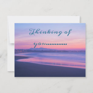 Cartão Postal pensando em você bonito