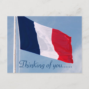 CARTÃO POSTAL PENSANDO EM VOCÊ FRANÇA