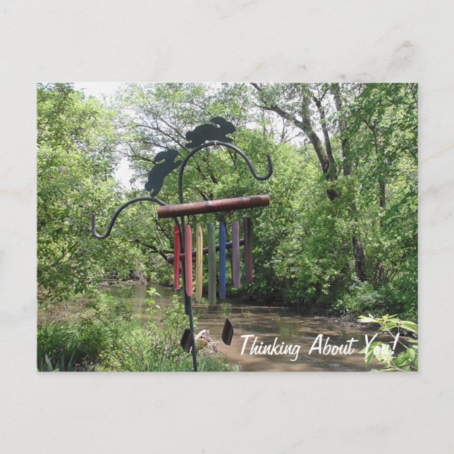 Cartão Postal Pensando Em Vocês Flores Do Rio Apenas Dizendo Oi (Frente)