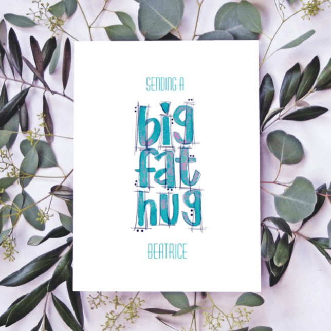 Cartão Postal Pensando em vocês Grandes Abraços (Criador carregado)
