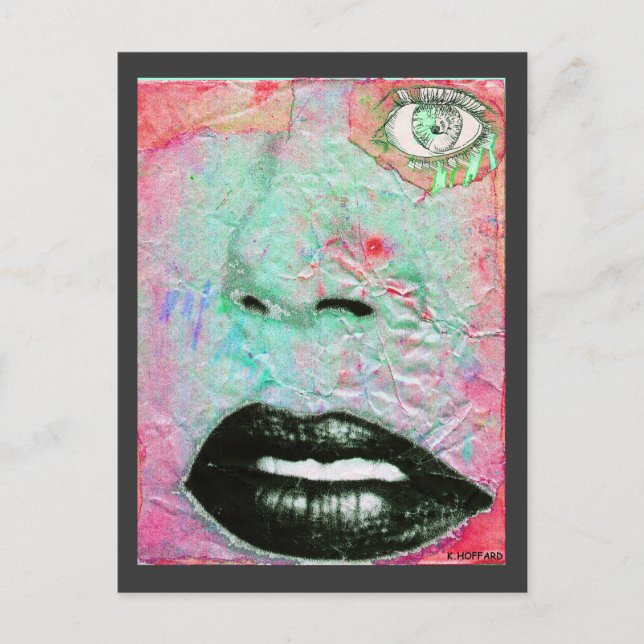 Cartão Postal "Pensando Rosa" (Frente)