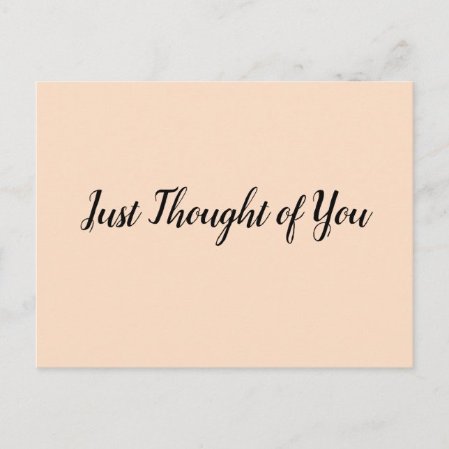 Cartão postal - Pensava: Sentia a tua falta o dia  (Frente)