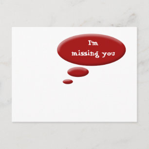 Cartão Postal Pense em Bubble