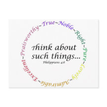 Pense em tais coisas... Philippians 4:8