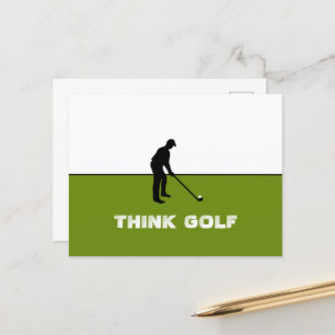 Cartão Postal Pense no Golf, Pro Golf