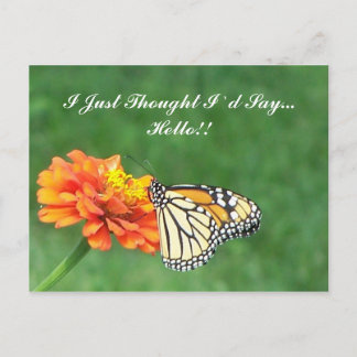 Cartão Postal Pensei em dizer... Olá!