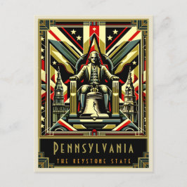 Cartão Postal Pensilvânia | Art Deco