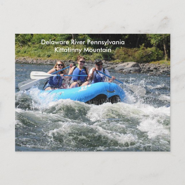 Cartão Postal Pensilvânia Delaware River Kittatinny Mountain (Frente)