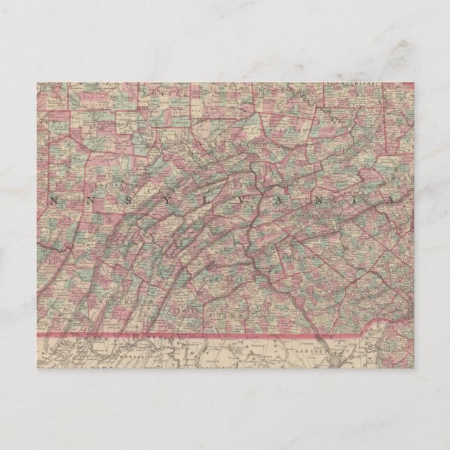 Cartão Postal Pensilvânia e Nova Jersey 2 (Frente)