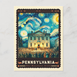 Cartão Postal Pensilvânia | Inspirado por Vincent Van Gogh