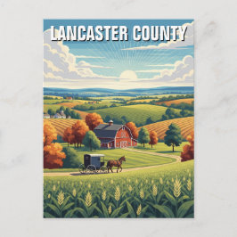 Cartão Postal Pensilvânia Lancaster County Viagem