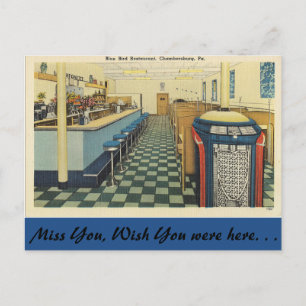 Cartão Postal Pensilvânia, Restaurante Blue Bird, Chambersburg