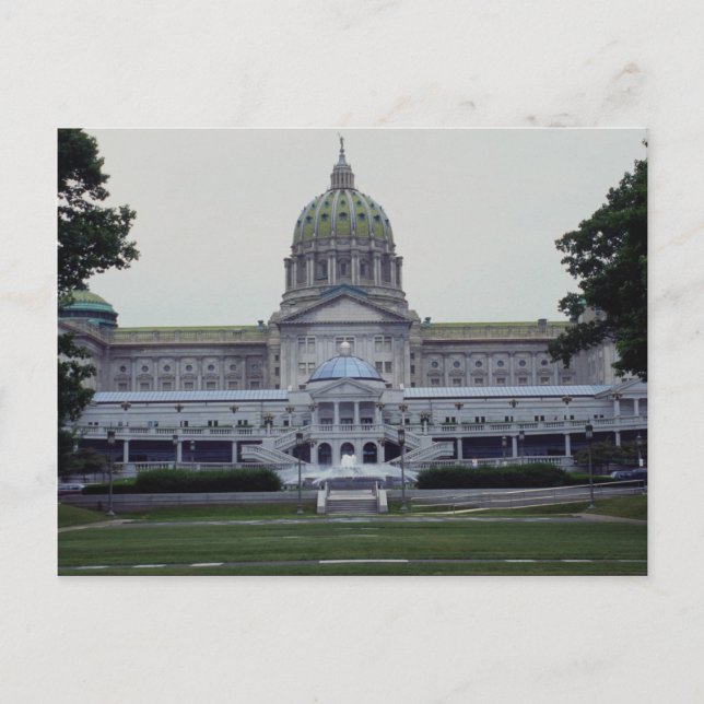 Cartão Postal Pensilvânia State Capitol Building, Harrisburg, P (Frente)