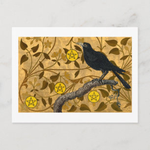 Cartão Postal Pentacle Raven