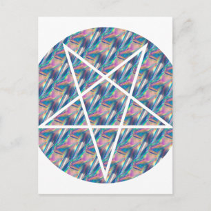 Cartão Postal pentagrama de holograma