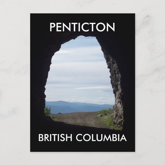Cartão postal PENTICTON, COLUNA BRITÂNICA (Frente)