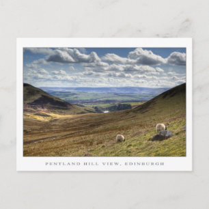 Cartão Postal Pentland Hill View, Edimburgo