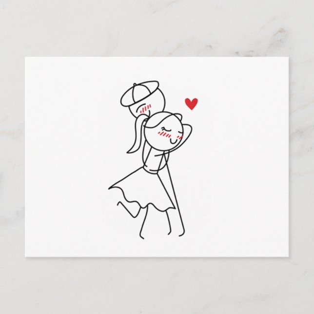 Cartão Postal Pepe and Lulu (Frente)