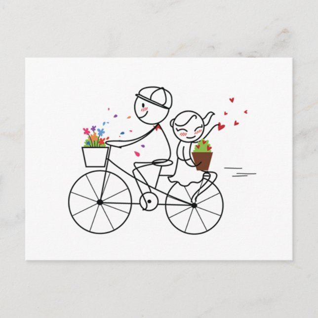 Cartão Postal Pepe e Lulu (Frente)