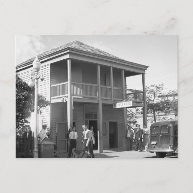 Cartão Postal Pepe's Cafe, 1938 (Frente)