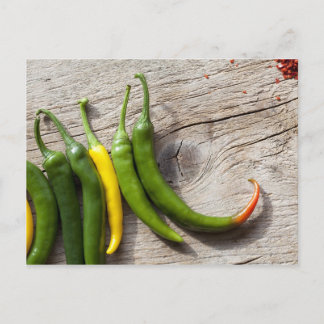 Cartão Postal Pepper amarelo e verde